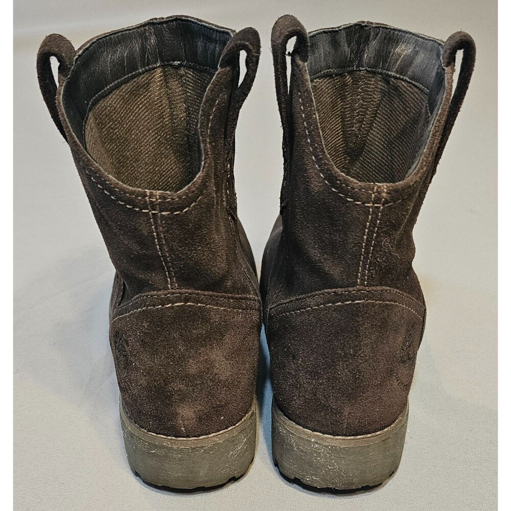 Timberland Earthkeepers Women’s 8 Boots 3267R Brown Suede Leather Rugged Outdoor - Picture 4 of 14